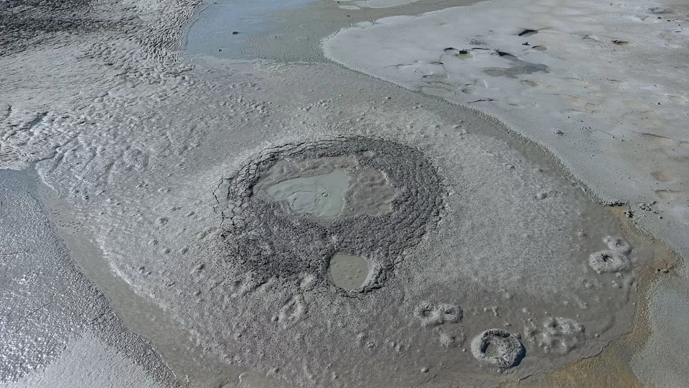 Krater jednego z wulkanów w Berce