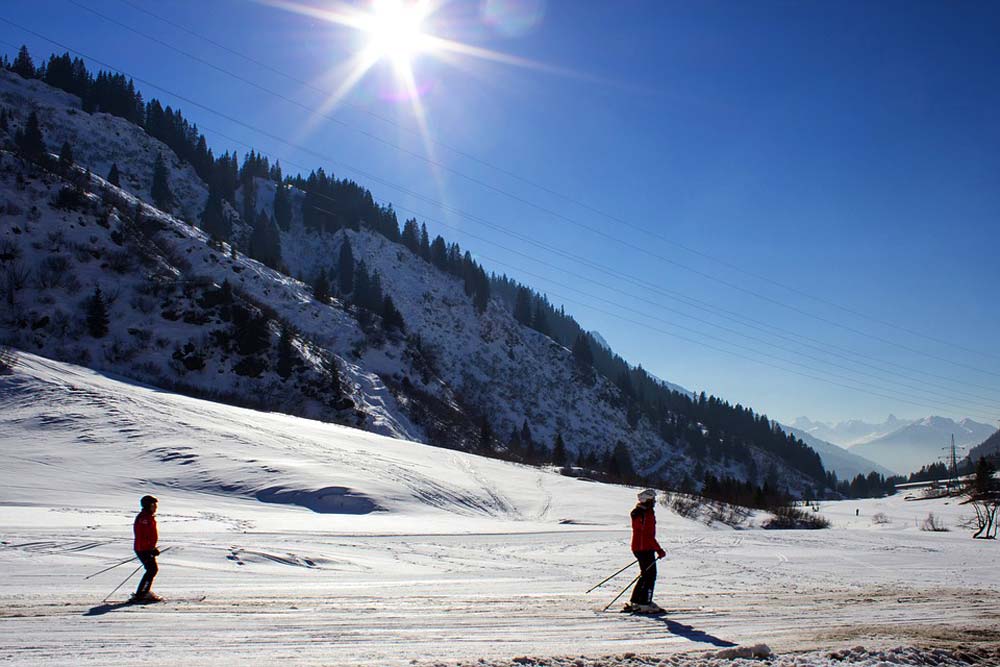 Stok narciarski w Sankt Anton