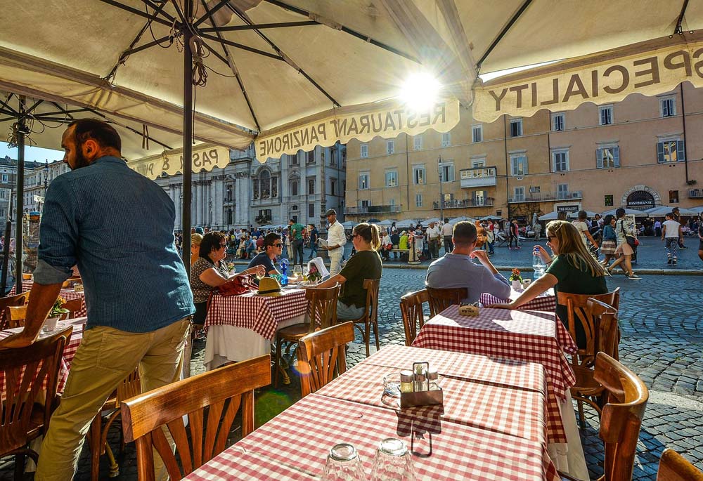 Restauracja w Piazza Navona