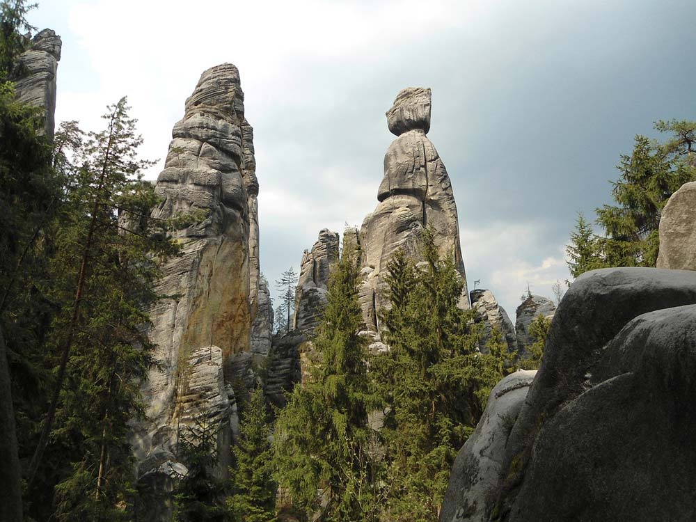 Formacje skalne w Adršpach