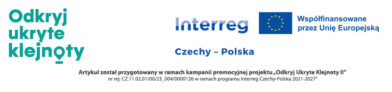 Odkryj Ukryte Klejnoty II. Baner informacyjny projektu Interreg